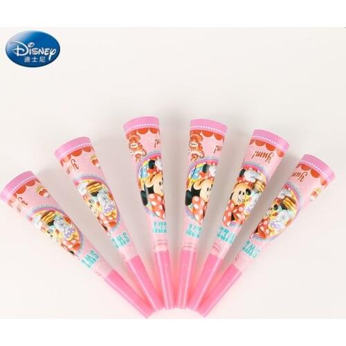 Beautiful Party Supplies Minnie Mouse Horn Baby Party Trumpet Noise Maker Wedding Party Decoration 6pcs/lot