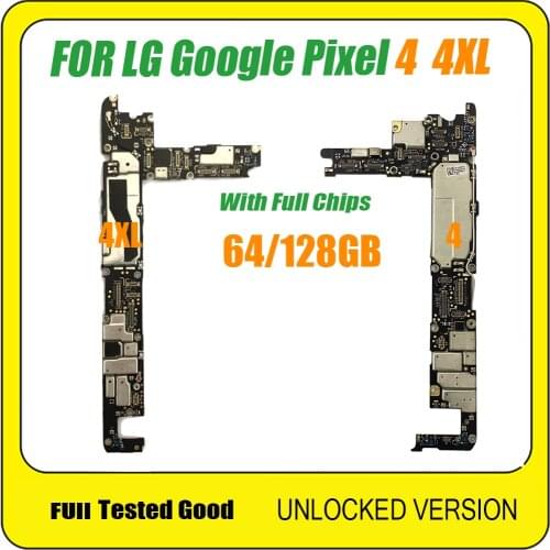 64GB 128GB For LG Google Pixel 4 Unlocked Motherboard Full Tested Original Logic Board with Full Chips Mainboard 4XL 4 XL