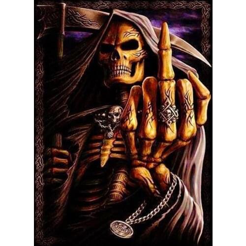 DIY Diamond Painting Skull Icon 5D Diamond Embroidery Art Mosaic Paintings Of Rhinestones Cross Stitch Christmas Home Decoration