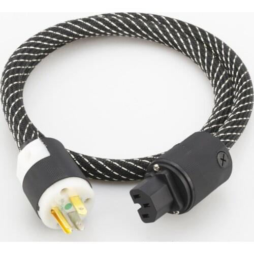 New Audiocrast P104 Hi-End signature hifi audio US power cord pure copper power cable power plug connector US AC power cord