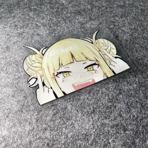 Car Decals Stickers for Himiko Toga My Hero Academia Peeker Anime Girl Dirt Bike Van Trucks Motorcycle Laptop Decals Vinyl