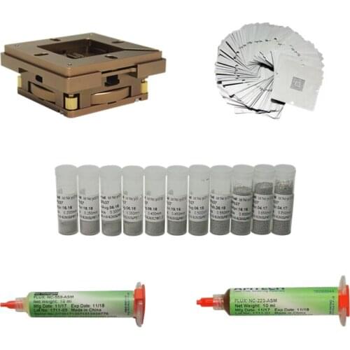 Bga reballing kit BGA repair machine kit 80mm 90mm reballing station with 33pcs Universal Stencil for game console