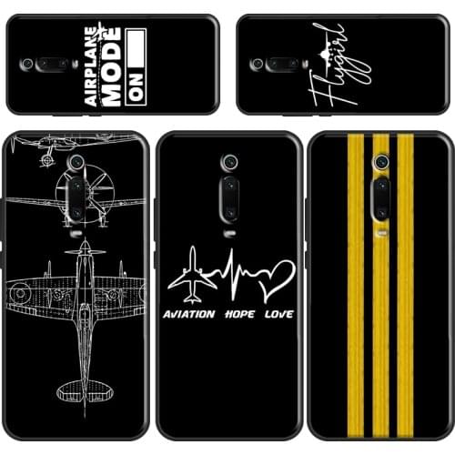 Aircraft Airplane fly travel Phone Case For Xiaomi Mi 11 Lite Ultra 9 10 9T 10T Pro POCO M3 Pro F2 F3 POCO X3 Pro Cover