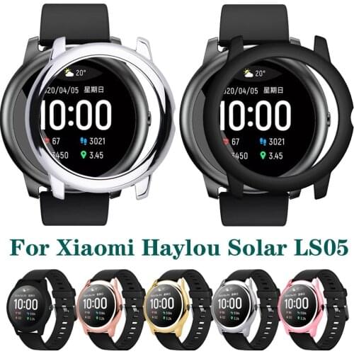 For Xiaomi Haylou Solar LS05 Case Plating Bumper Shockproof Protective Cover Hard Protector Shell