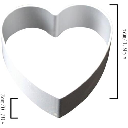 Loving Heart Shape Cookie Cutters Cake Heart Pattern Biscuit Baking Tools Fondant Cake Decorating Tools Cookie Mold Cake Tools