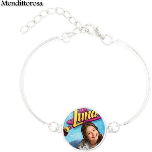 Mendittorosa Soy Luna Brand Glass Cabochon Bracelet Bangle Jewelry Jewelry Gift For Her Bracelet Bangle