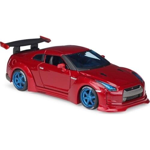 Maisto 1/24 Nissan GTR Tokyo Drift Simulation Metal Diecast Model Cars Toys