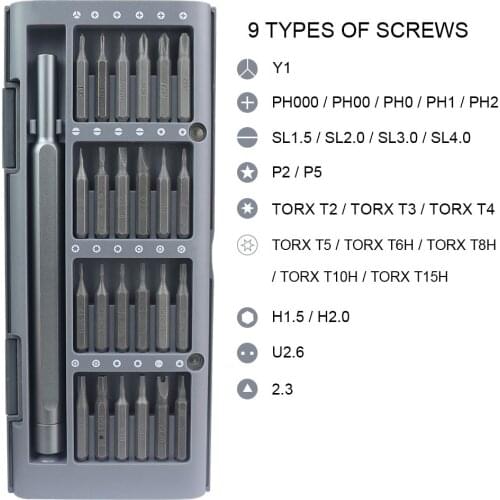 New cross-border hot-selling 25 in one screwdriver mobile phone disassembly tool screwdriver set