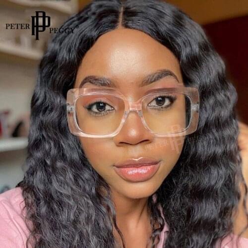 Optical Glasses Frames Women Fashion Square Transparent Lens Prescription Eyeglasses Frame Vintage Myopia Glasses Frames Men