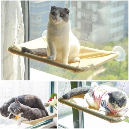 Cat suction cup hanging hammock Removable Cat Window Bed Sunbathing Hammock Cup Easy Installation Window pet Cat nest