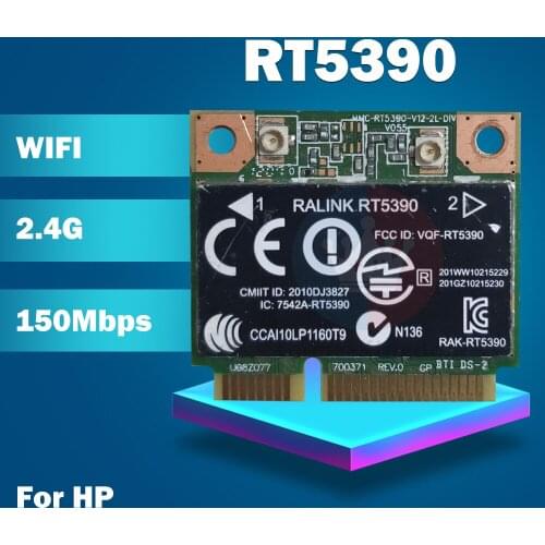 Ralink RT5390 Half Mini PCI-e Wlan Wireless Card SPS:630703-001/670691-001for HP CQ56 57 62 G4 G5 G7 4230S 4330S 4530S 4730S