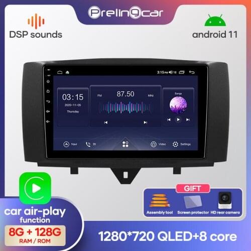 Android 10.0 system Car DVD Multimedia player for Mercedes/Benz Smart Fortwo 2011 2012 2013 2014 2015 WiFi BT Radio stereo GPS