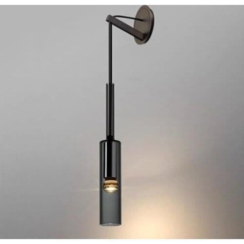 Modern Minimalist Pendant Light Copper Glass Bottle Design Bedroom TV Background Wall Corridor Hanging Lamp Home Decor