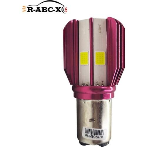 1 pcs COB 1700Lm BA20D H6 H4 9003 HB2 HS1 P43t Car Headlight Led Bulb DC12V Auto Motorcycle Moped Headlamp Fog Light White 6000K