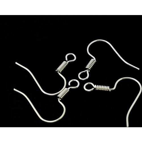 100pcs/lot DIY Earring Findings Earrings Clasps Hook Fit Women DIY Jewelry Making Accessories White K Color Hook Earwire Jewelry