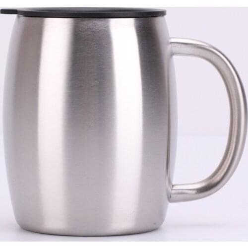 14oz sublimation wine tumbler with handgrip double wall stainless steel vacuum insulated tumbler