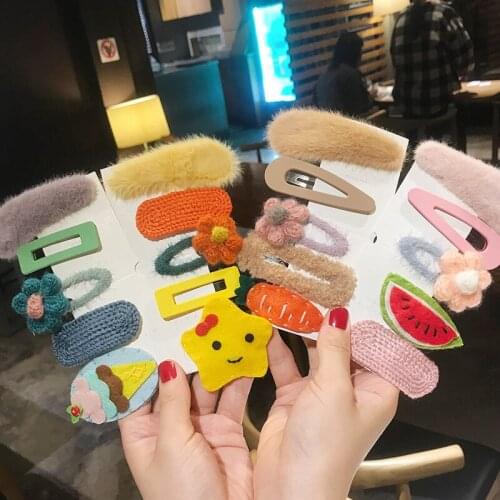 5pcs New Cute Flower Princess Hairpin Kids Girls Hair Clips Bows Barrette Accessories for Children Hairclip Headdress Hairgrips