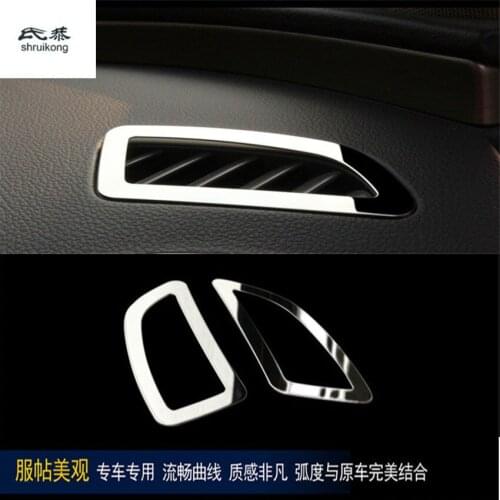2pcs/lot car stickers High air conditioning outlet decoration for 2009-2015 OPEL Insignia G09/ for VAUXHALL Insignia