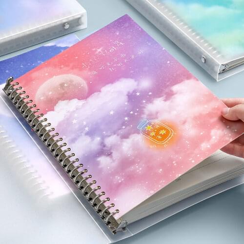 Loose-leaf Book B5 Simple Horizontal Line Detachable Thickened Notebook Sub-notepad Refill Book A5 Female Binder Shell