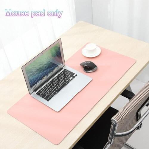 Double-side Portable Home Office Game MousePad Resting Protective Desk Mat Easy Clean PU Leather Desk Mat Laptop Pad