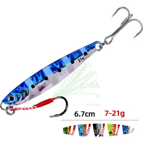 Jig Fishing Lures Jerkbait Pike Trout Wobbler Floating Crankbait Artificial Baits Fishing Tackle Fish Metal Jigging Lure 7g-21g