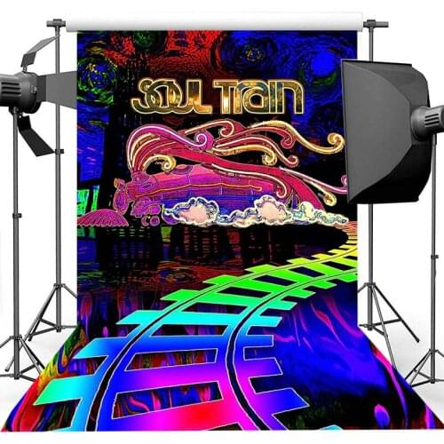 Photography Background Soul Train Photo Booth Props Party Decorations Disco Birthday Banner Photo Background Tv Dance Background