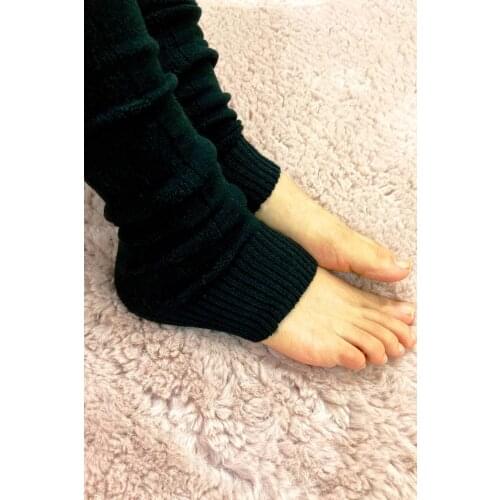 Black Leggings Aerobic Boot Socks leg warmers lolita gothic slouch socks long socks leg warmer lolita socks goth socks