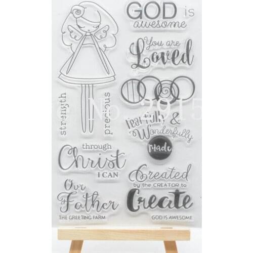 GOD 2 Scrapbook DIY photo cards account rubber stamp clear stamp transparent stamp 11x16cm CS2150
