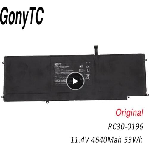 GONYTC RC30-0196 3ICP4/92/80 Original Laptop Battery For RAZER RZ09-01962 RZ09-01962E10 RZ09-01962E12 RZ09-01962E20 RZ09-01963E3