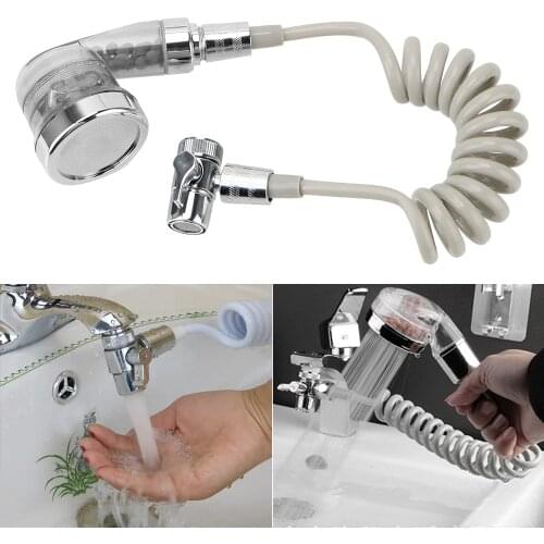 HILIFE With Holder Adjustable Water Saving Shower Head For Kitchen Bathroom Faucet Faucet External Shower Faucet Filter