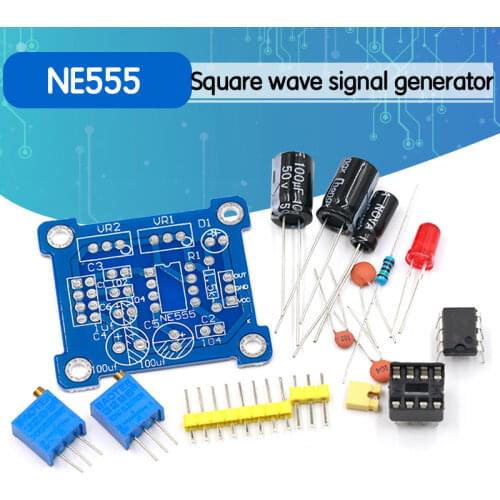 NE555 Pulse Generator Pulse Starter Duty Cycle and Frequency Adjustable Module DIY Kit Oscillator Square Wave Signal Generator