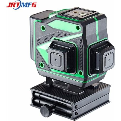 JRTMFG Green Light 12 Line Wall Pasting Instrument Laser Horizontal Line Throwing Instrument High Precision Outdoor Strong Ligh