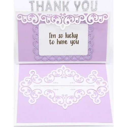 YPP CRAFT Pocket Label Border Metal Cutting Dies for DIY Scrapbooking Stamp/photo album Decorative Embossing DIY Cards