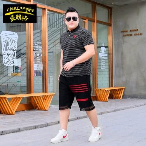 Big yards mens suit ,new style lapels combination set mans short sleeve 5 minutes of pants two-piece thin style casual wear