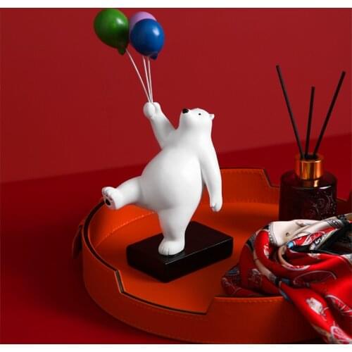 Creative Balloon Bear Office Home Accessories TV Cabinet Desk Wine Cabinet Decoration Childrens Room Desktop Decoration