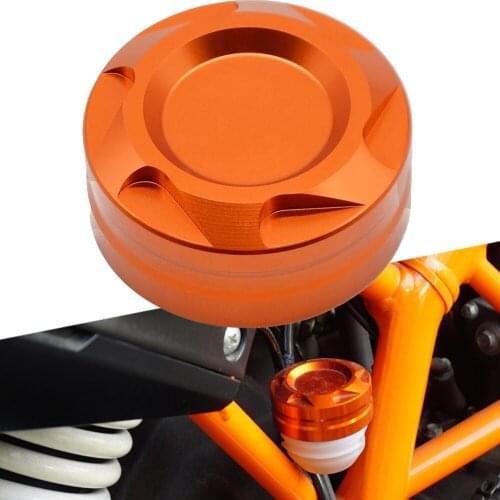 For 125 200 390 Motorcycle Aluminum alloy Brake Engine Rear Fluid Reservoir Cap Cover For 125 200 390