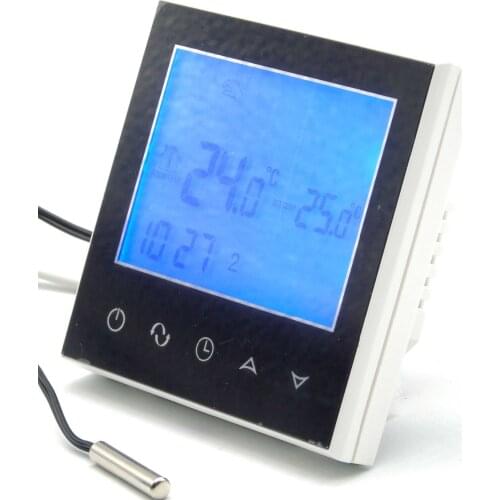 LCD touch programmable electric water heating thermostat EU
