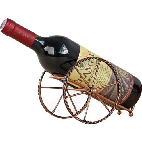 Metal Handmade Wine Holder Wine Bottles Decor Display Racks Home Kitchen Bar Accessories
