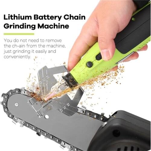 55W 20000rpm Electric Chainsaw Power Grinder Sharpener Mini Chain Saw Sharpening Machine Grinding Polishing Tool with Battery