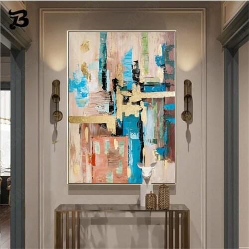 Canvas Painting Wall Art Multi Color Oil Paintings Modern Abstract Decorative Wall Pictures Prints for Home Wall Decoration