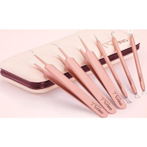 Stainless Steel Acne Removal Needles Pimple Blackhead Remover Tools Spoon Face Skin Care Tools Needles Facial Pore Cleaner Kits