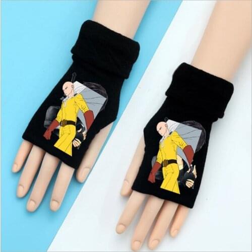 Anime Gloves ONE PUNCH-MAN Costumes Accessories Mittens Fingerless Gloves Anime apparel Cosplay Warm Mittens