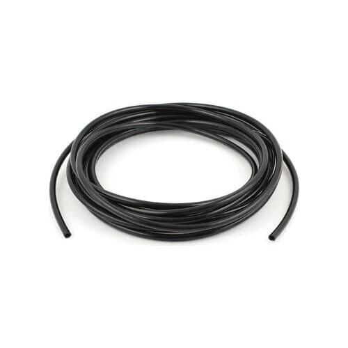 10Meters 33Ft Long 4mm Inner 6mm Outer Dia PU Pneumatic Air Tube Black