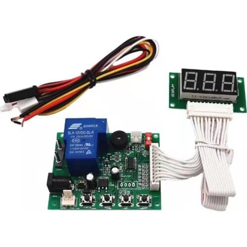 JY-17B with 40 cm white lead 3 digits timer board coin operated Timer Control Board Power Supply for coin acceptor selector