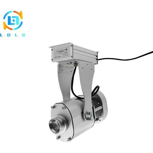 Indoor Silver Advertising 80W Rotary and Static Images LED Logo Projector Rustproof 10000lm Custom Gobo Company Logo Projector