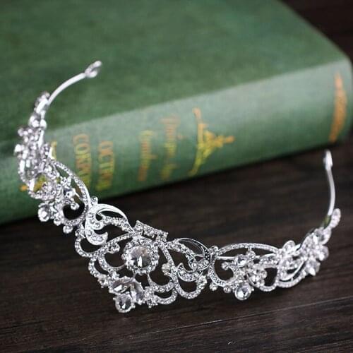 Bridal Hair Accessories Stunning Crystal Rhinestone Crown Headband Wedding Crown Tiaras Headband BN