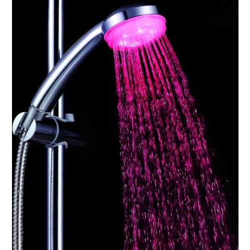 Led Shower Head Colorful Head Home Bathroom 7 Colors Changing LED Shower Faucet Water Glow Light New Night Light chuveiro CD