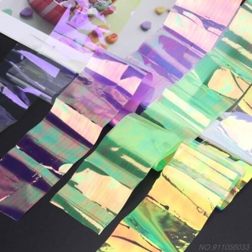 Aurora AB Effect Reflective Mirror Paper DIY Epoxy Resin Jewelry Fillings N25 20 Dropshipping