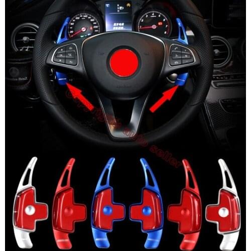 Aluminium Alloy Steering Wheel Paddle For Mercedes Benz C-Class W205 GLC Class X205 2015-2017