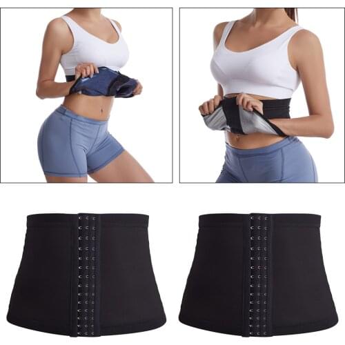 Womens Weight Loss Waist Trainer Cincher Tummy Control Fat Burner Exercise Corset Body Shaper Belt Trimmer Strap Waistband